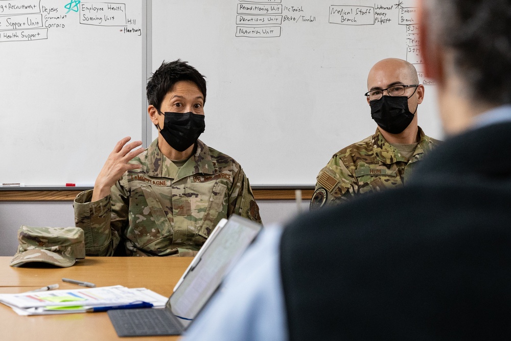 Brig. Gen. Michele K. LaMontagne visits San Juan Regional Medical Center