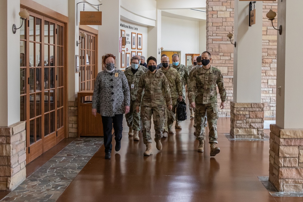Brig. Gen. Michele K. LaMontagne visits San Juan Regional Medical Center