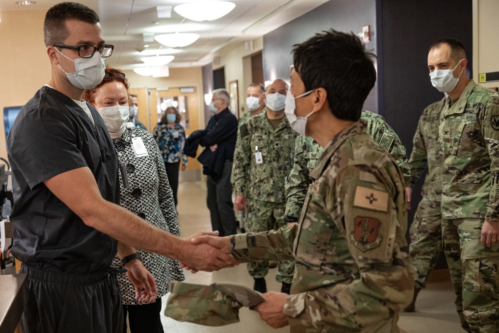 Brig. Gen. Michele K. LaMontagne visits San Juan Regional Medical Center