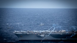 Helicopter Maritime Strike (HSM) 78 Conducts Airborne Change of Command