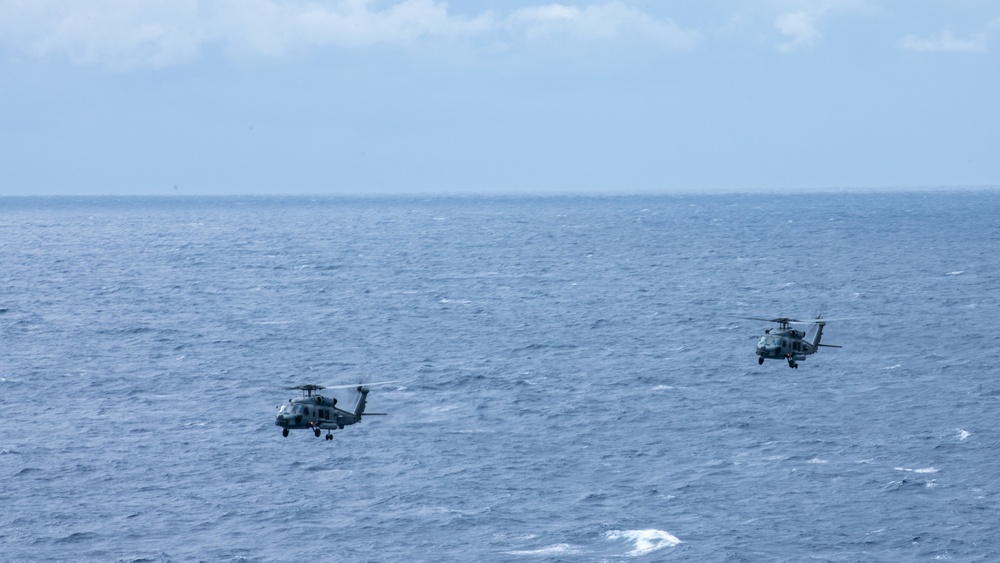 Helicopter Maritime Strike (HSM) 78 Conducts Airborne Change of Command