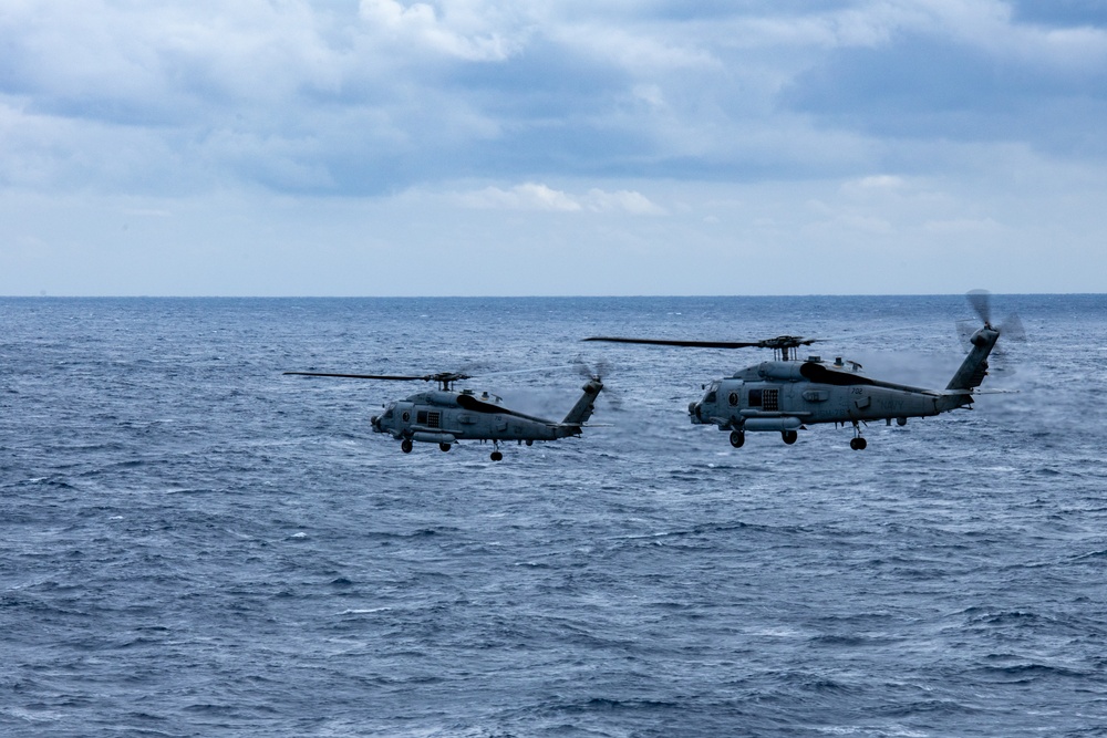 Helicopter Maritime Strike (HSM) 78 Conducts Airborne Change of Command