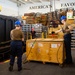 USS Carl Vinson (CVN 70) Sailors Move Cargo in Hangar Bay