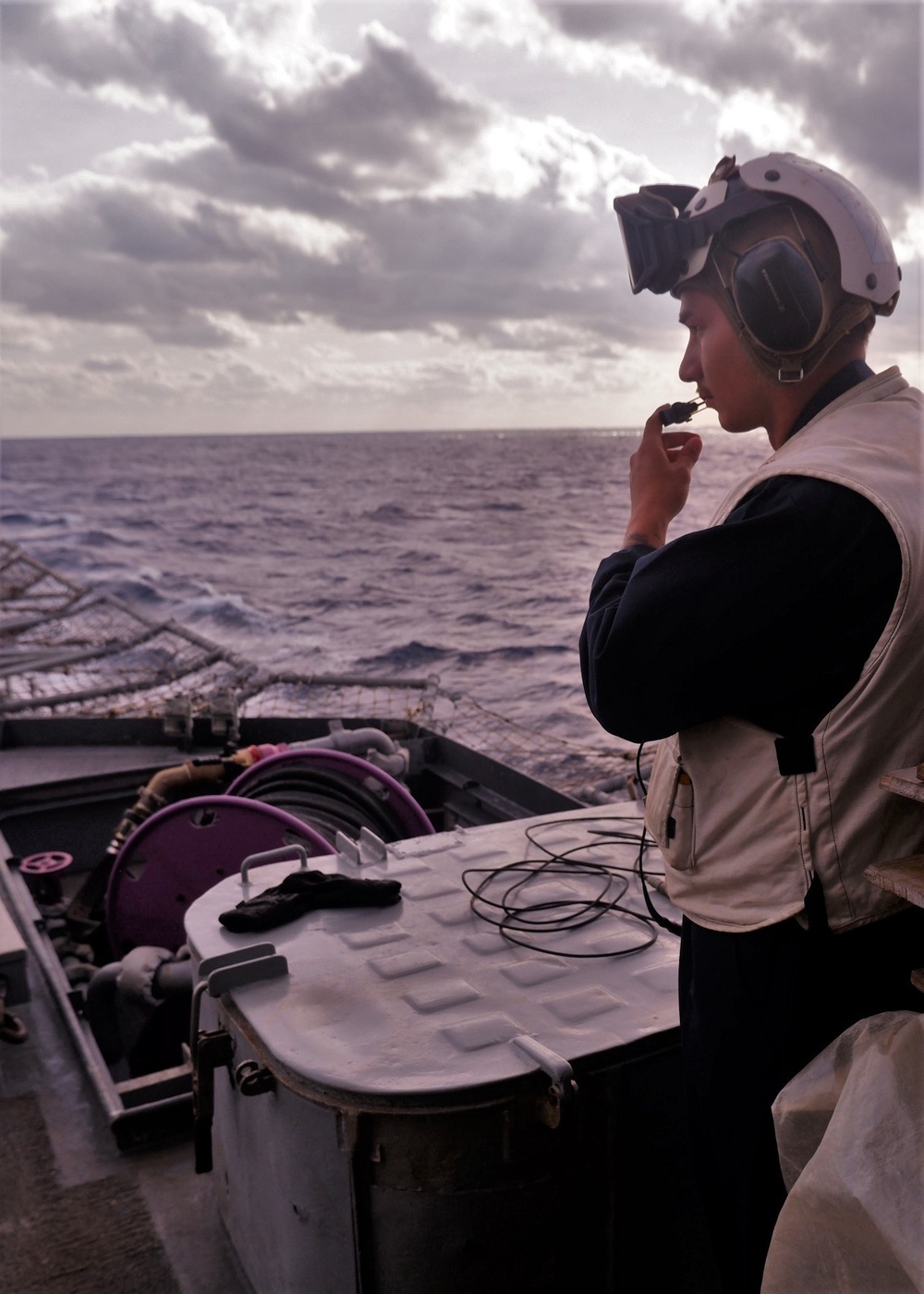 USS Lake Champlain conducts flight operations in Philippine Sea