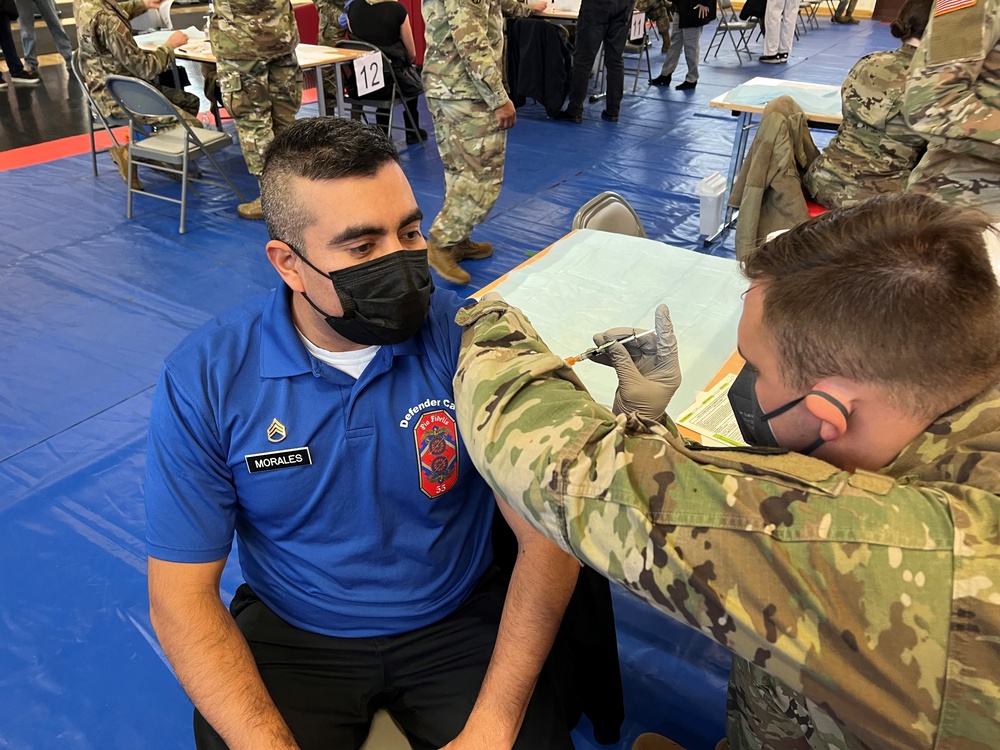 30th Med Brigade Victory Medics Support COVID-19 Booster Rodeo