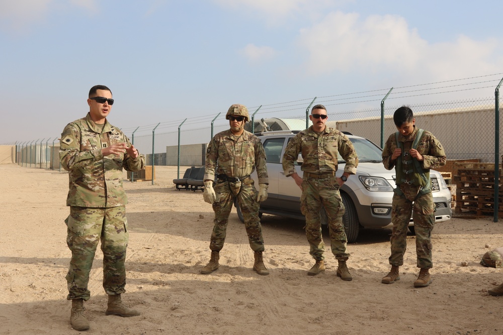 Task Force Phoenix rappel operations course at Camp Buehring, Kuwait