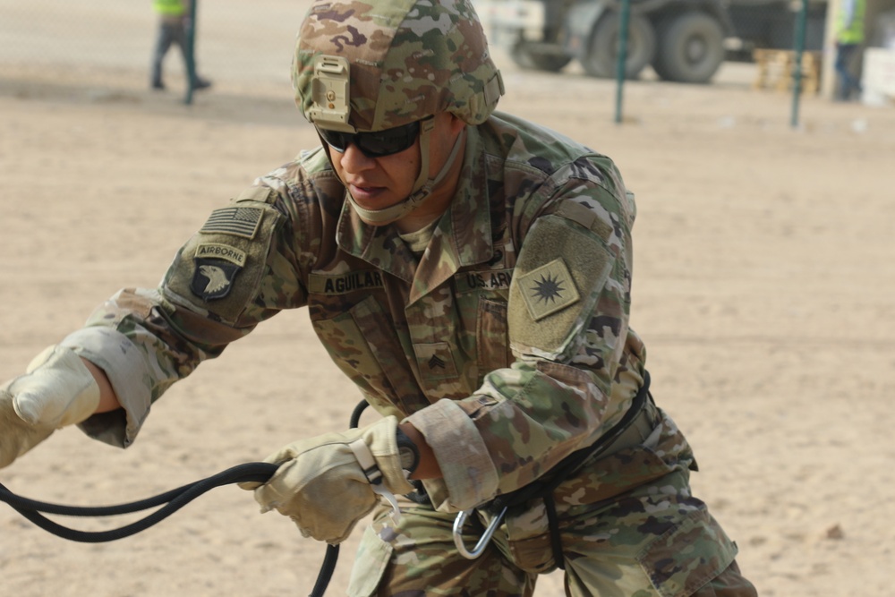 Task Force Phoenix rappel operations course at Camp Buehring, Kuwait