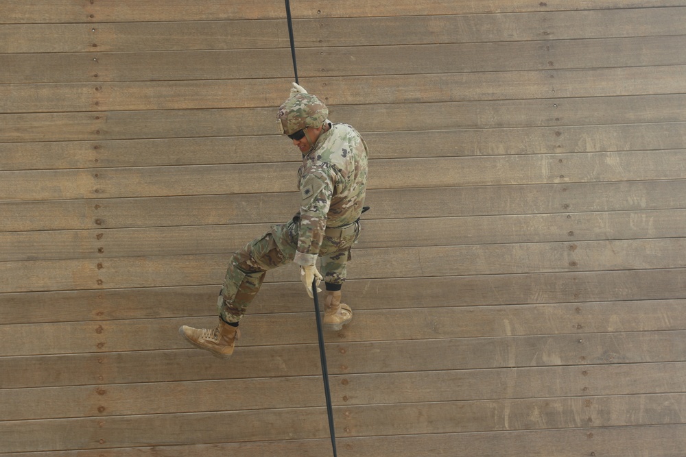 Task Force Phoenix rappel operations course at Camp Buehring, Kuwait