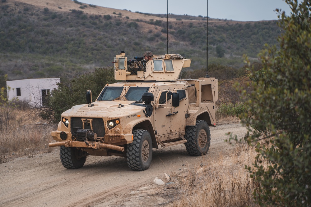 U.S. Marines Conduct Convoy Operations