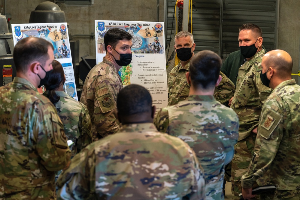 Fifteenth Air Force Commander visits Joint Base Langley-Eustis