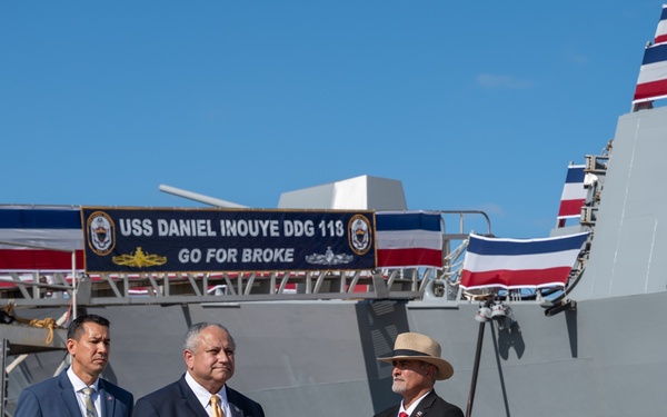 USS Daniel Inouye Commissioning Ceremony
