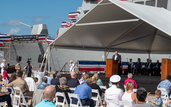 USS Daniel Inouye Commissioning Ceremony