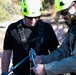 On the line, rescue training with ropes