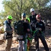 On the line, rescue training with ropes