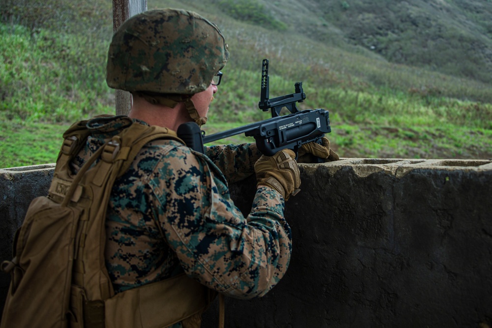 3/3 conducts fire team battle drills