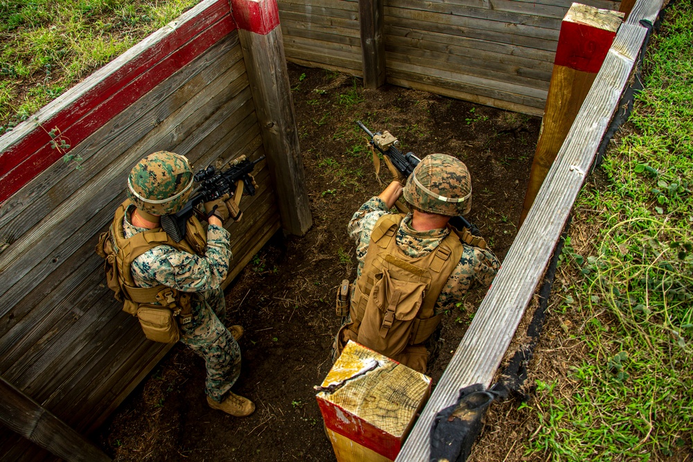 3/3 conducts fire team battle drills