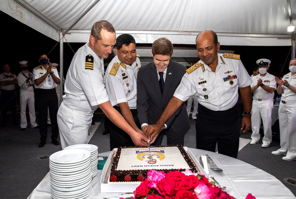 USS Tulsa Hosts CARAT Bangladesh 2021 Reception