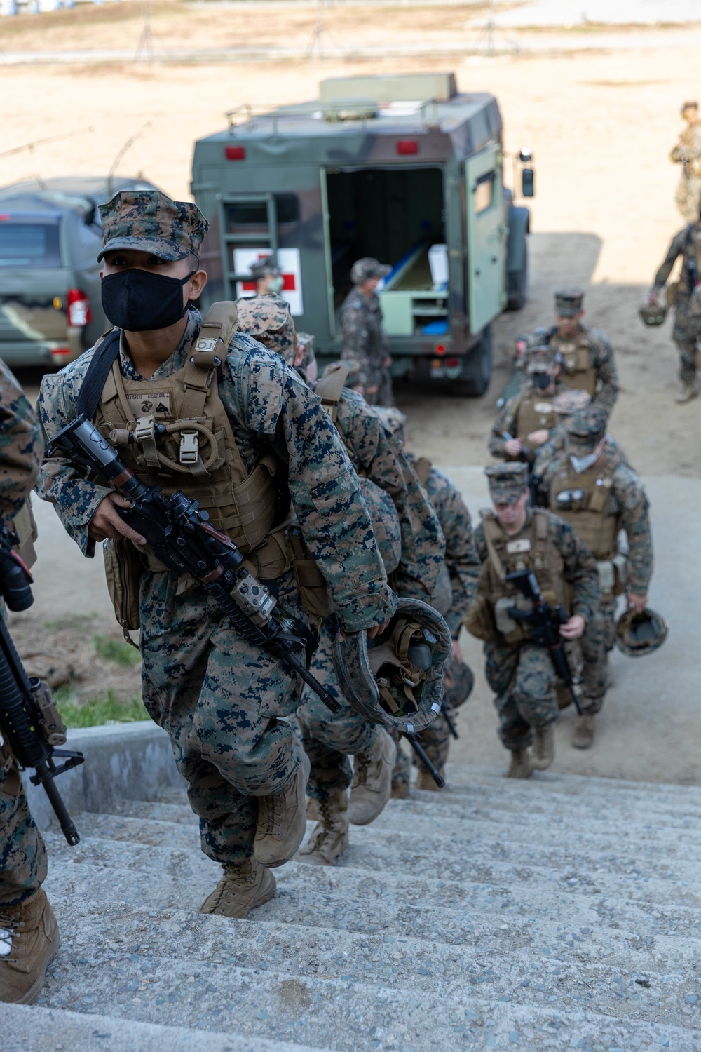 KMEP Range| Marines with 3d Marine Logistics Group take part in live fire range