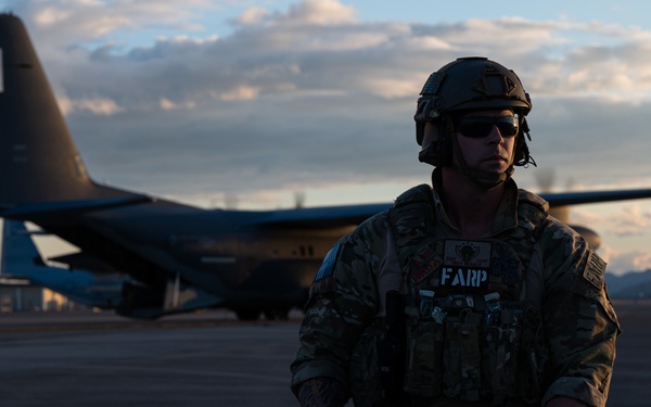 18th LRS FARP Airmen refuel 354th AEW F-35As during Operation Iron Dagger