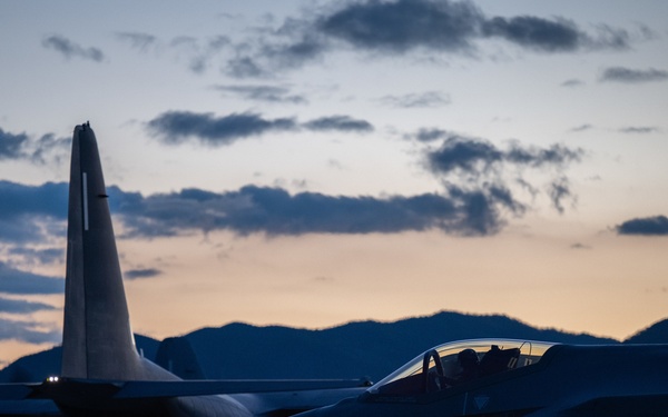 18th LRS FARP Airmen refuel 354th AEW F-35As during Operation Iron Dagger