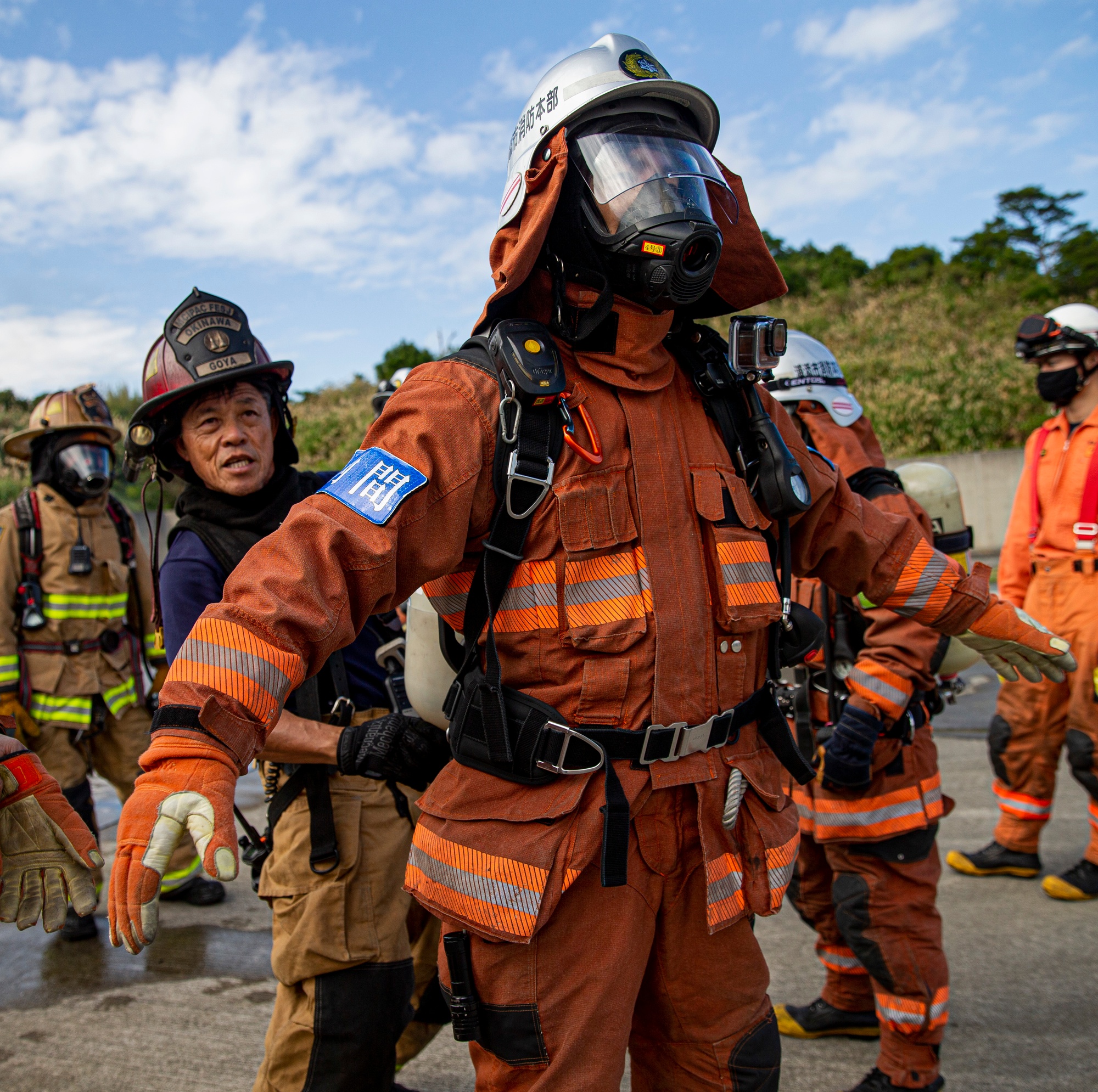 DVIDS - Images - Urasoe Fire Department Rescue Team and MCIPAC F&ES conduct  bilateral flashover training [Image 12 of 26]