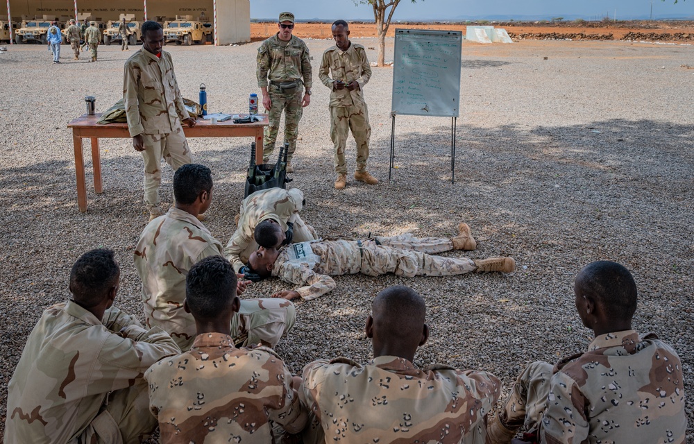 U.S. and Djiboutian soldiers train together