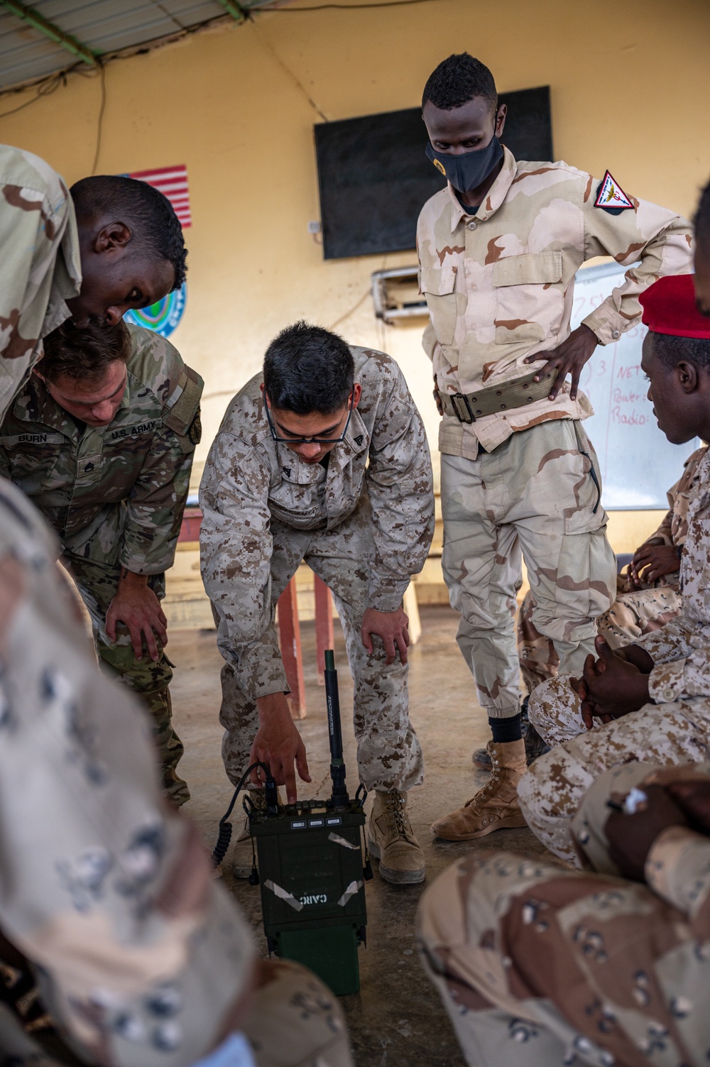 U.S. and Djiboutian soldiers train together