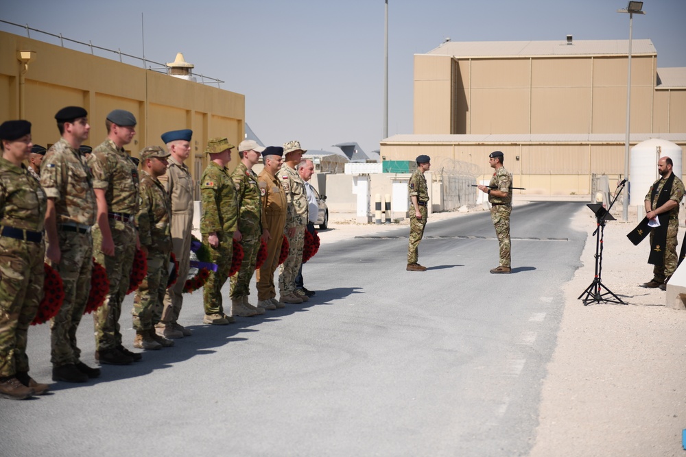 2021 Remembrance Day ceremony at AUAB