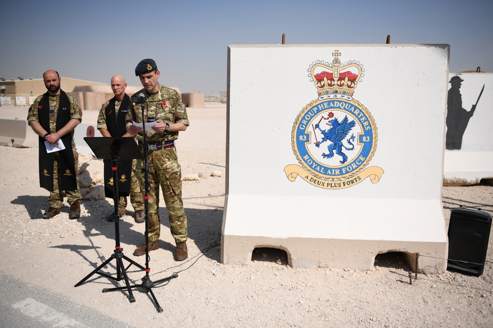 2021 Remembrance Day ceremony at AUAB