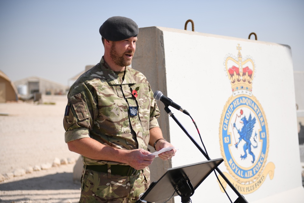 2021 Remembrance Day ceremony at AUAB