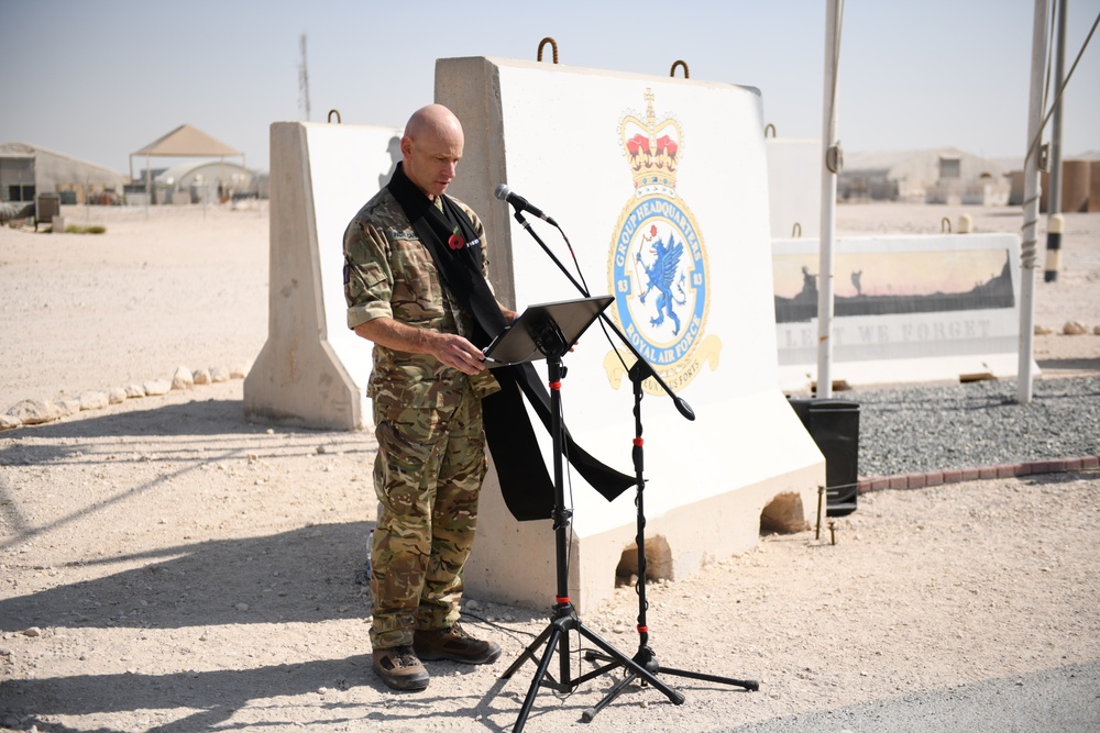 2021 Remembrance Day ceremony at AUAB