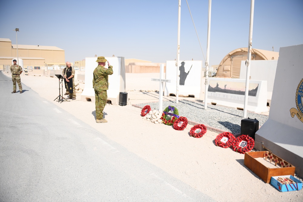 2021 Remembrance Day ceremony at AUAB