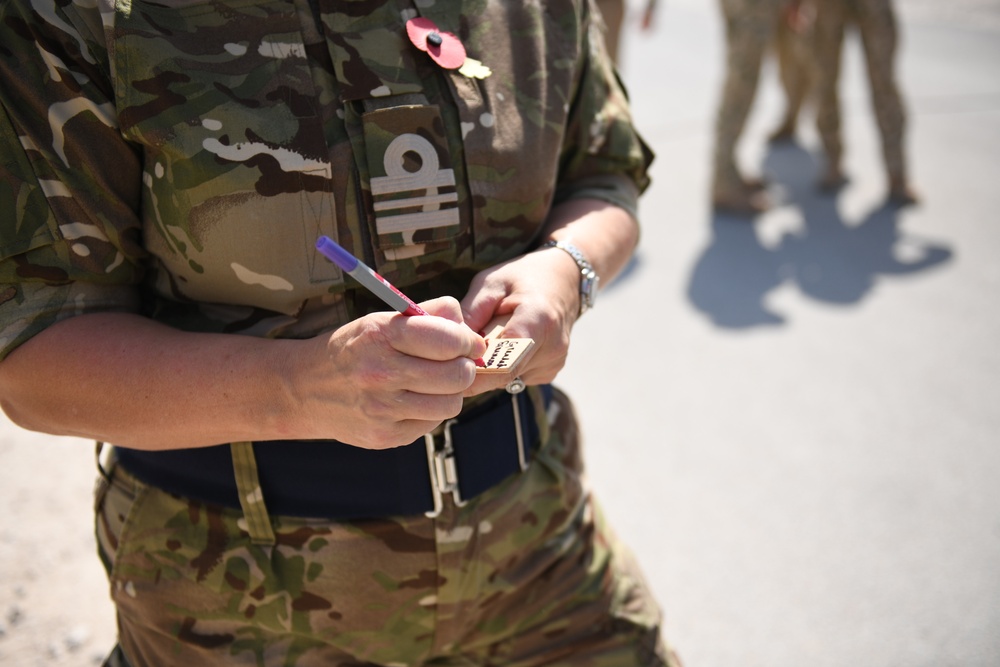2021 Remembrance Day ceremony at AUAB