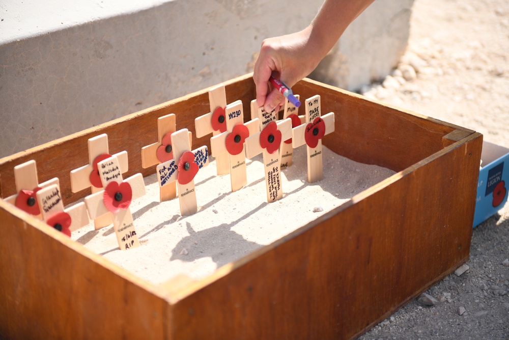 2021 Remembrance Day ceremony at AUAB