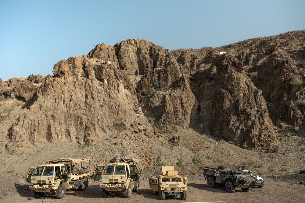 U.S. service members train in French Desert Commando Course in Africa