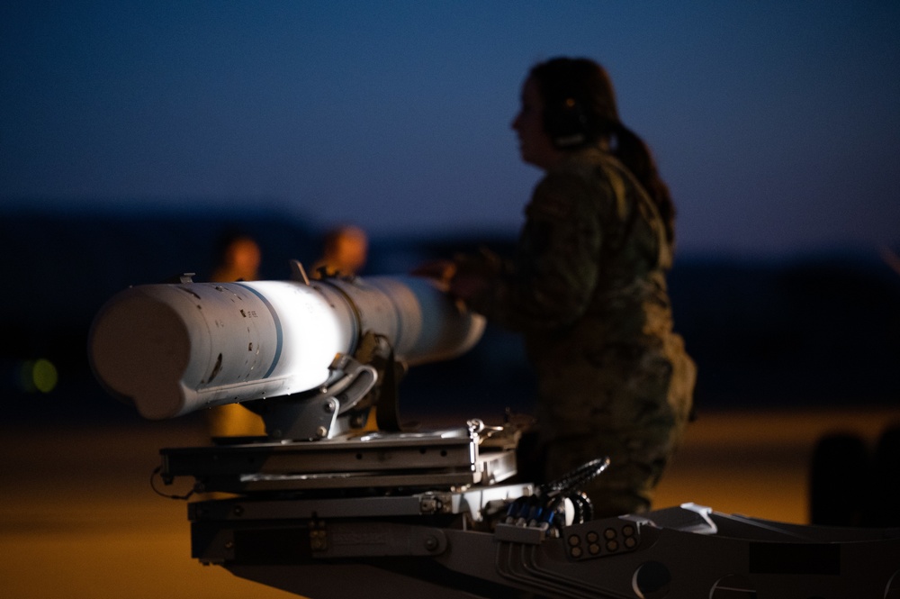 354th AEW F-35A Lightning II weapons loading during Iron Dagger