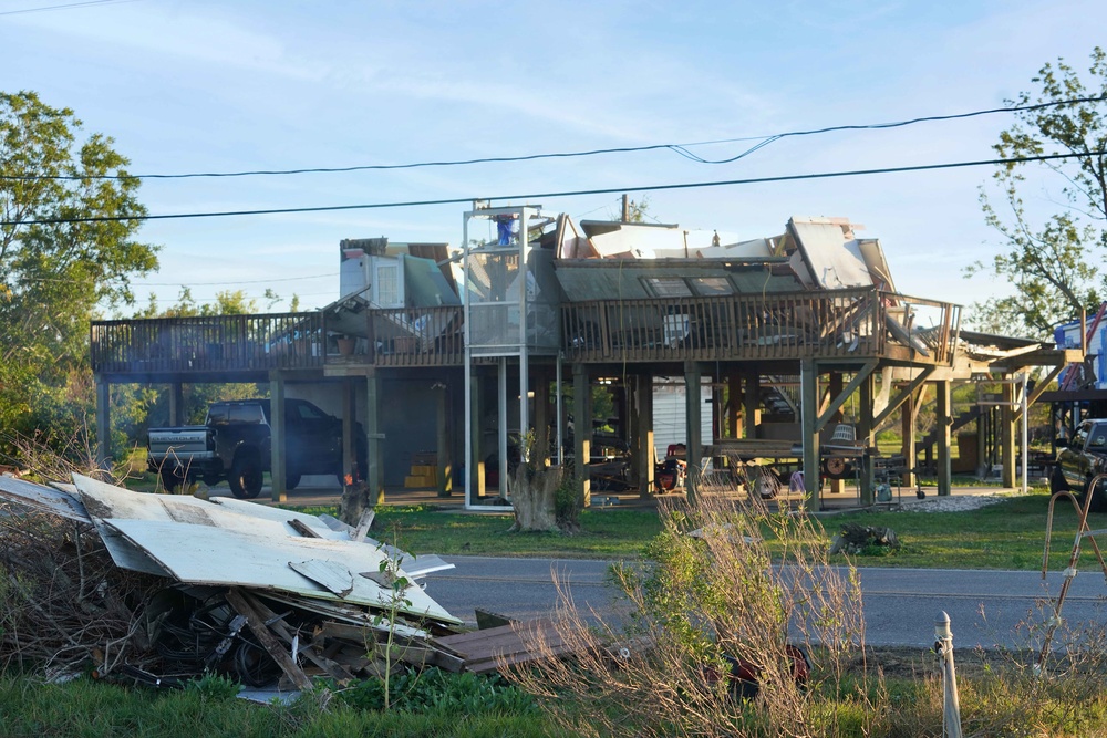 Hurricane Ida: Storm Damage in Pointe Aux Chenes