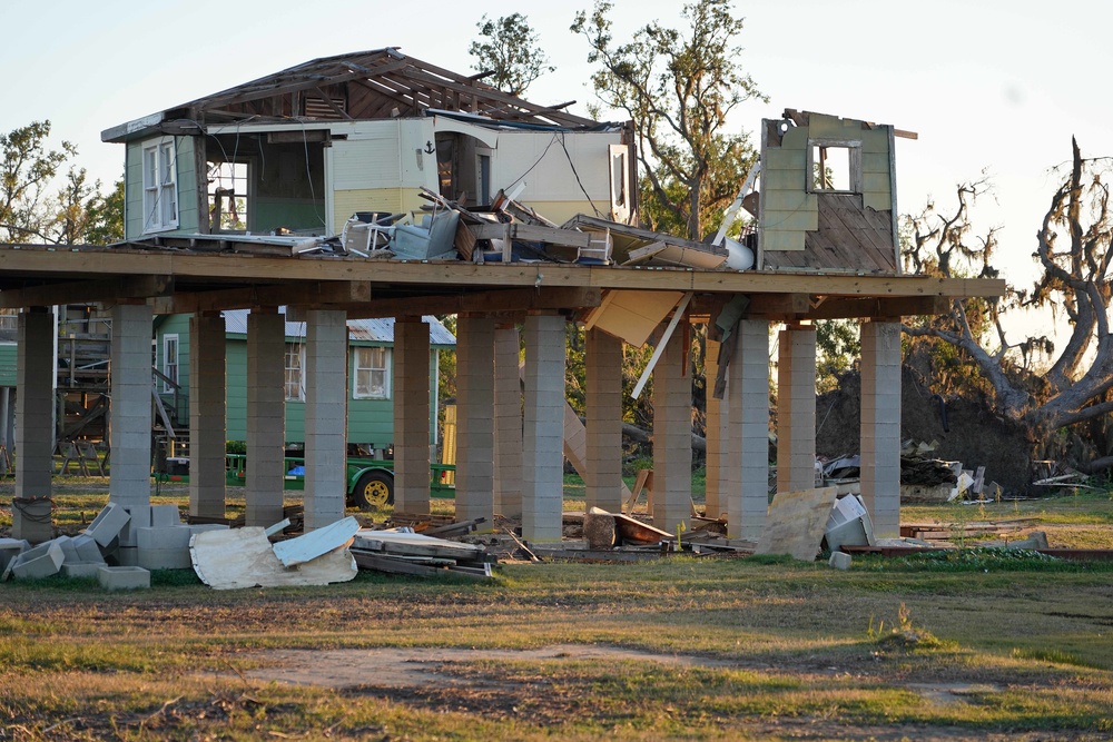 Hurricane Ida: Storm Damage in Pointe Aux Chenes