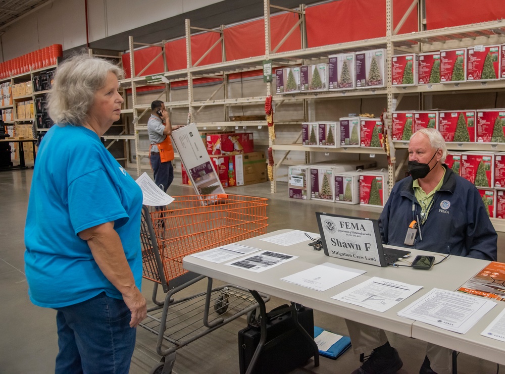 Hurricane Ida: Disaster Recovery Mitigation Outreach at Home Depot
