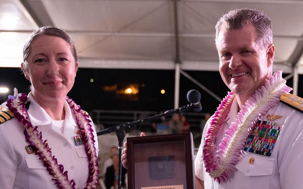 U.S. Pacific Fleet Honors Sons of Hawaii with First and Final Arizona Relic