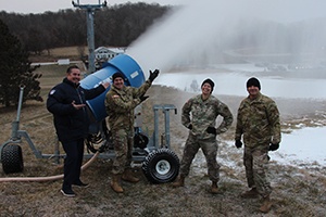 Making snow at Whitetail Ridge