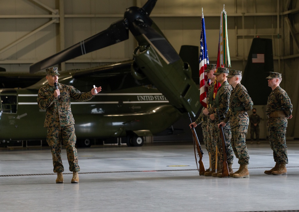 HMX-1 Change of Command