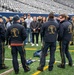 The Leap Frogs practice jump for the Army-Navy game