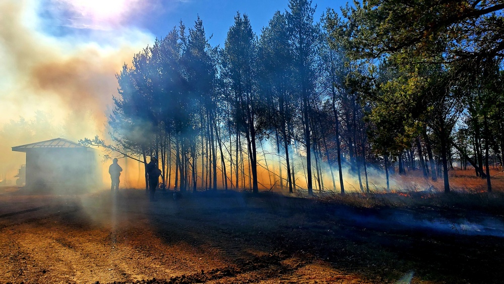 Rare December prescribed burn held on Fort McCoy's North Post