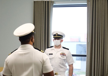 211208-N-N0485-0173 NEWPORT, R.I. (Dec. 8, 2021) OCS Officer Personnel Inspection (OPI)