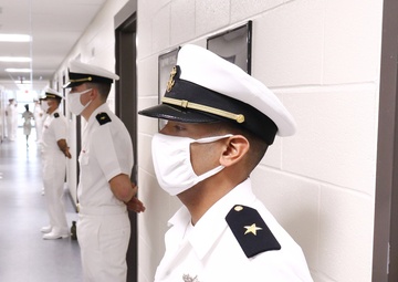 211208-N-N0485-0057 NEWPORT, R.I. (Dec. 8, 2021) OCS Officer Personnel Inspection (OPI)