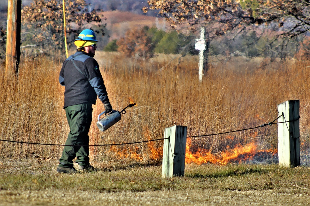 Rare December prescribed burn held on Fort McCoy's North Post