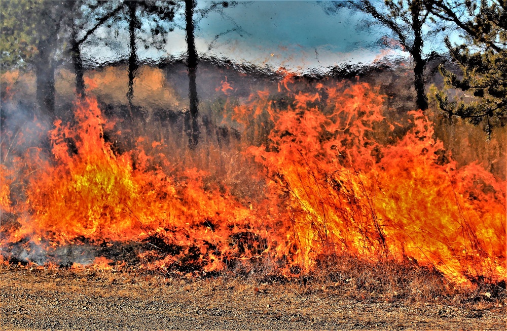 Rare December prescribed burn held on Fort McCoy's North Post