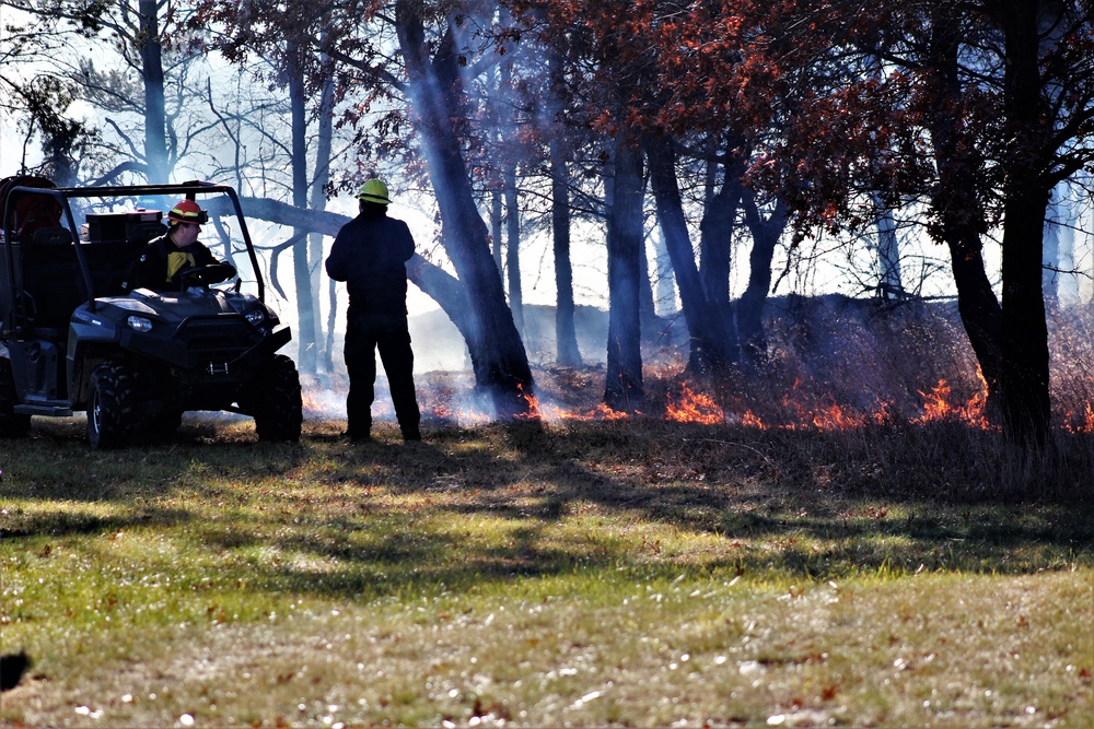 Rare December prescribed burn held on Fort McCoy's North Post