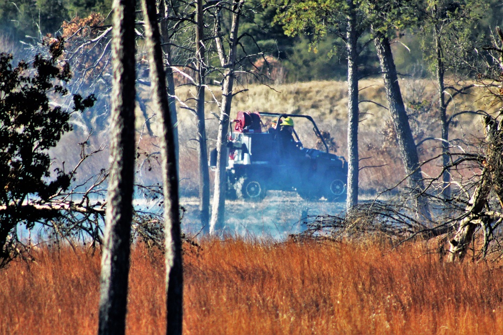 Rare December prescribed burn held on Fort McCoy's North Post